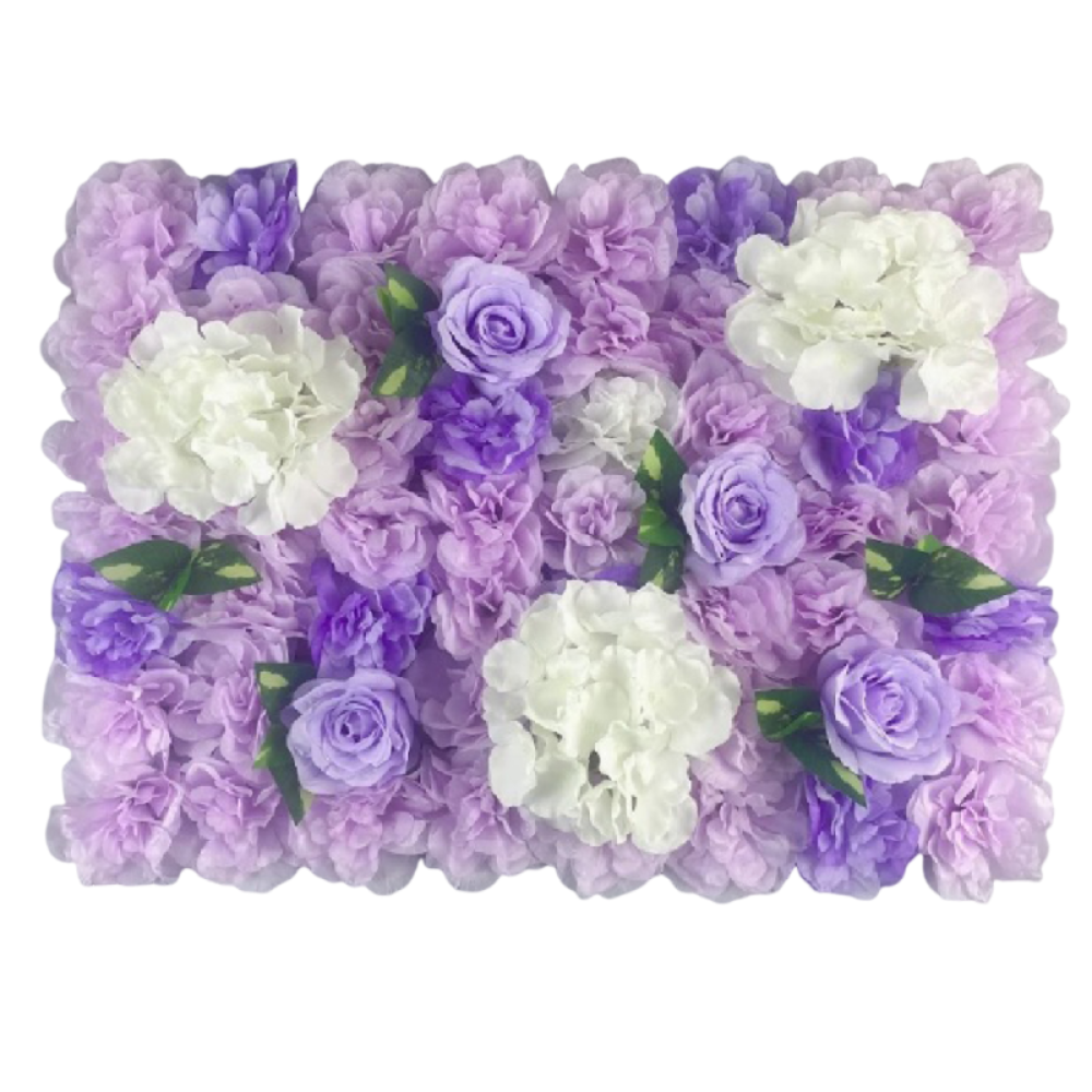 Handgemaakte Kunstbloemen Wandpanelen Realistisch 60x40cm Rozen Bruiloft Achtergrond Romantisch Duurzaam Zijden Rozen Bloemenwand: GRIJS