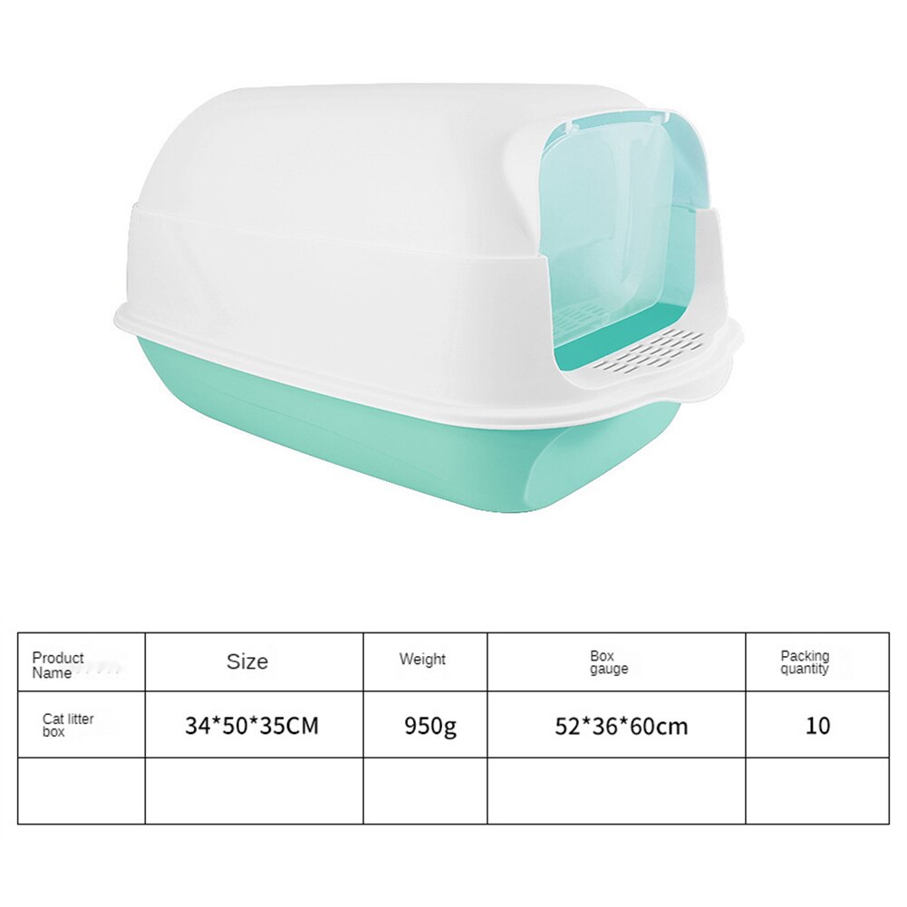 All-enclosed Cat Litter Basin Large Cat Toilet Cat Litter Basin Anti-smelly Cat Litter Basin Anti-splashing Cat Litter Basin