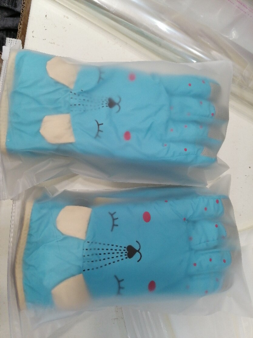 1 Paar Winter Handschoenen Voor Kids Jongens Meisjes Snowboots Winddicht Sneeuw Wanten Buitensporten Skiën Snowboarden Winter Handschoenen Guantes