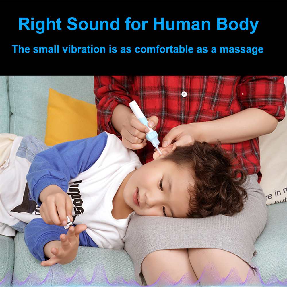 LED Flashlight Ear Wax Remove Tool With 2 Suction Heads Protable Vacuum Ear Cleaner Machine Electronic Cleaning Ear Wax
