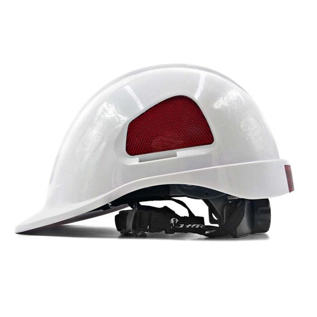 ABS Safety Helmet Construction Climbing Steeplejack Worker Protective Helmet Hard Hat Cap Outdoor Workplace Safety Supplies: White