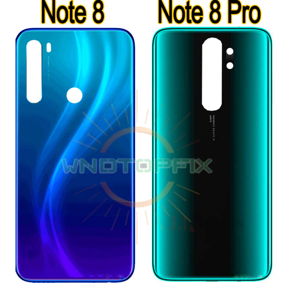 For Xiaomi Redmi note 8 pro Battery Cover Back Glass Panel Rear Housing case For Redmi note 8 pro Back battery Cover door