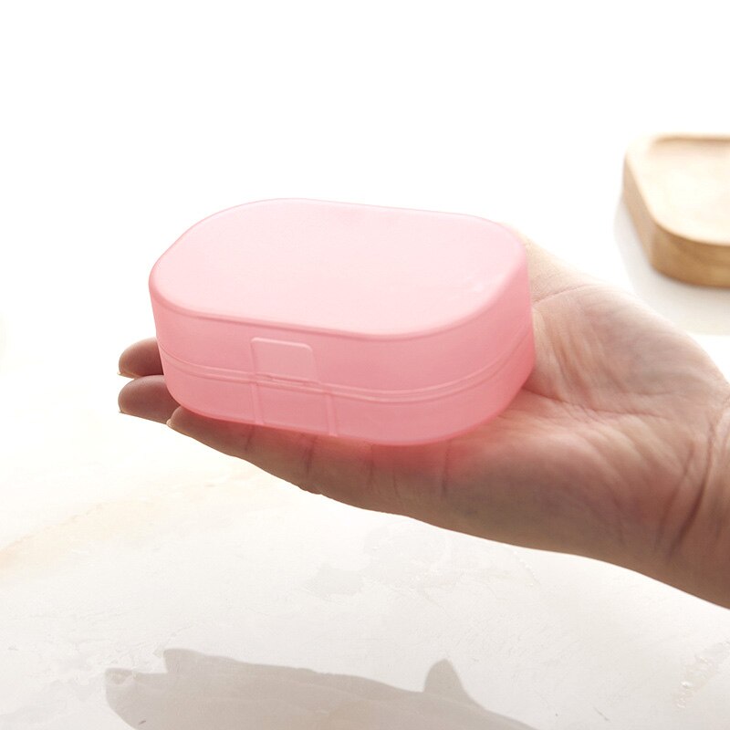 Plastic Travel Soap Box Dish Plate Case Case Holder Container Wash Shower Home Shower Bathroom Sealed Soap Case Soap Container