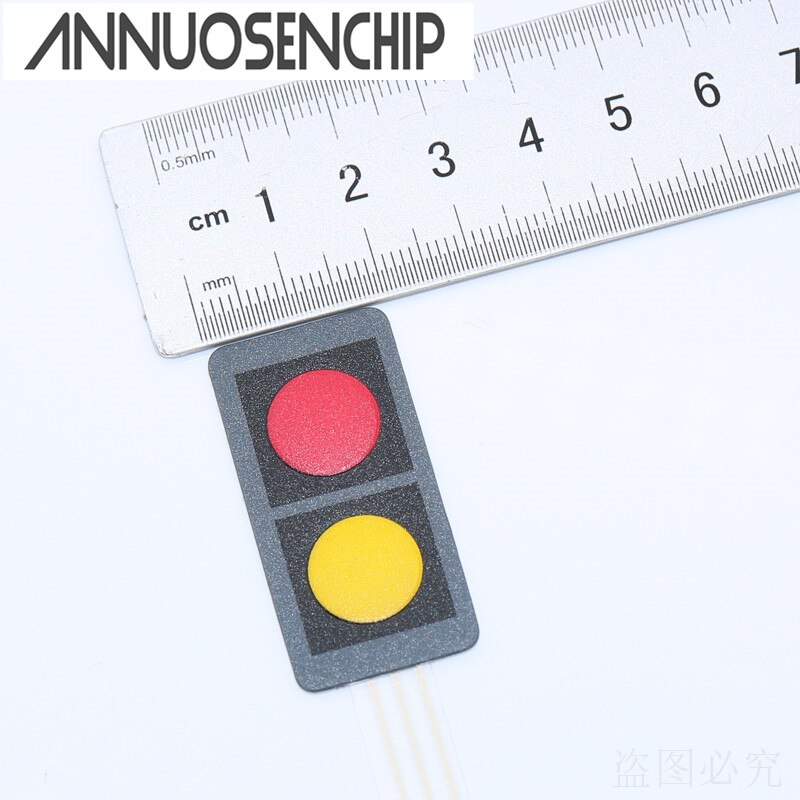 40x20x0.8mm 12V 1x2 2 Key Matrix Membrane Switch Keypad Keyboard