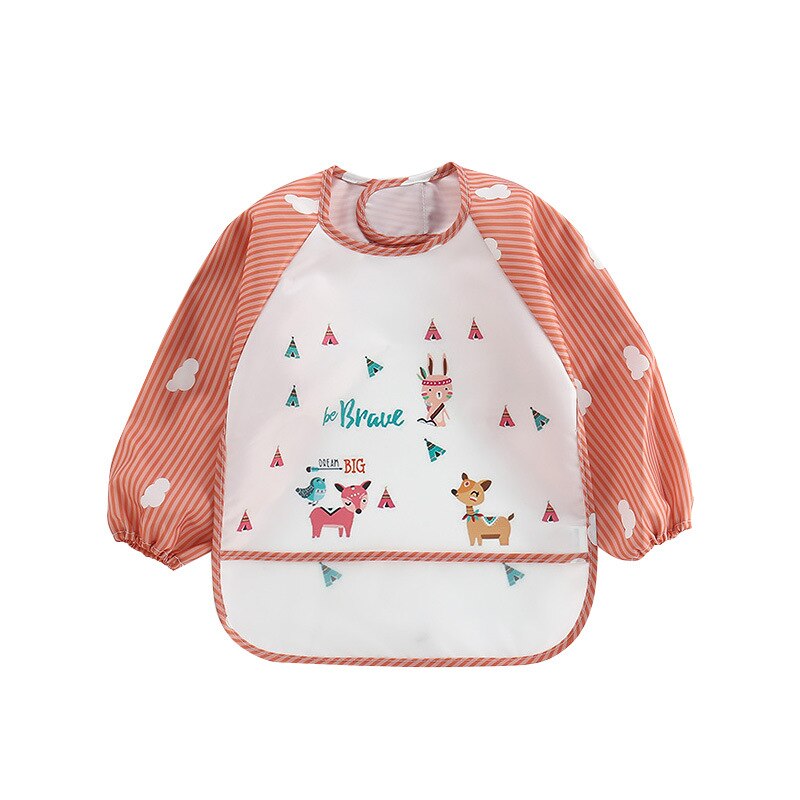Tablier imperméable à manches longues pour bébés et enfants en bas âge, 1 pièce,