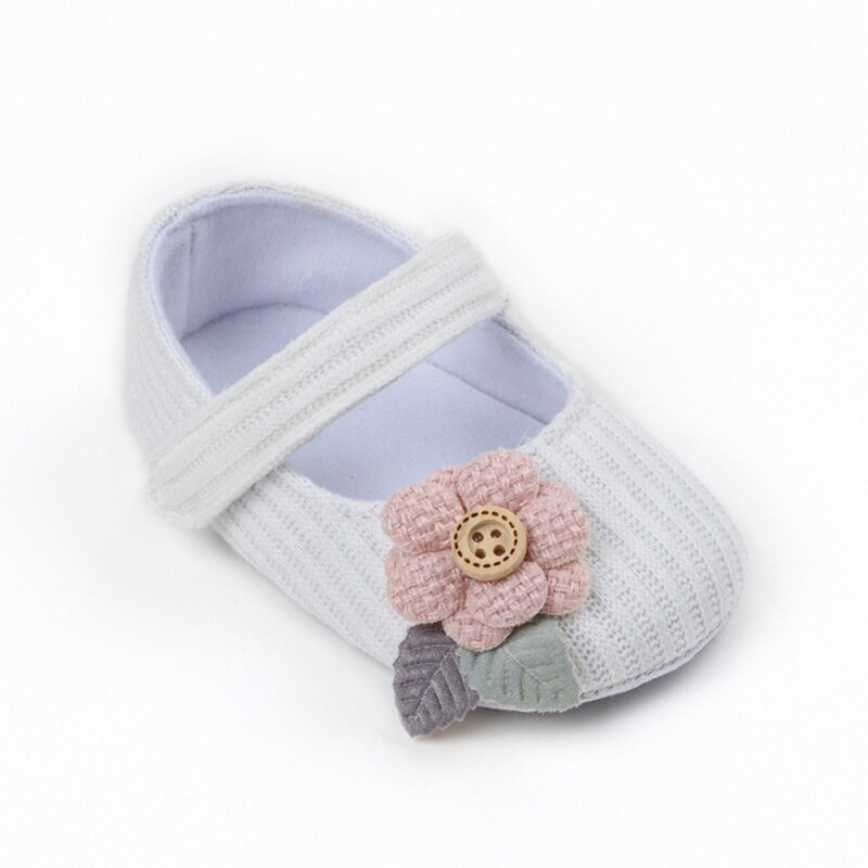 Baby Meisje Eerste Wandelaars Zachte Zool Bloemen Decor Anti-slip Baby Meisje Katoen Sandalen Casual Schoenen Peuter Peuter Schoenen
