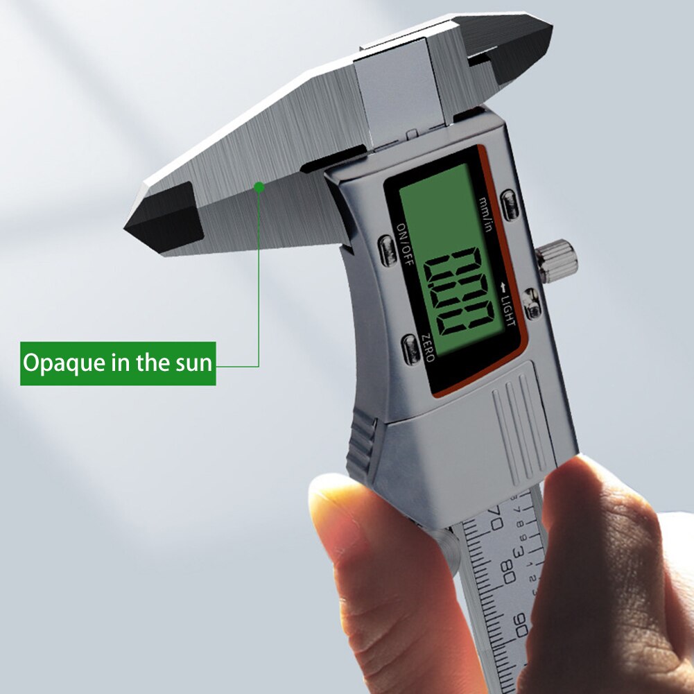 Precision Electronic Vernier Calipers 6 inch 150mm Digital Caliper with Backlight Large Screen Display Measuring Tool