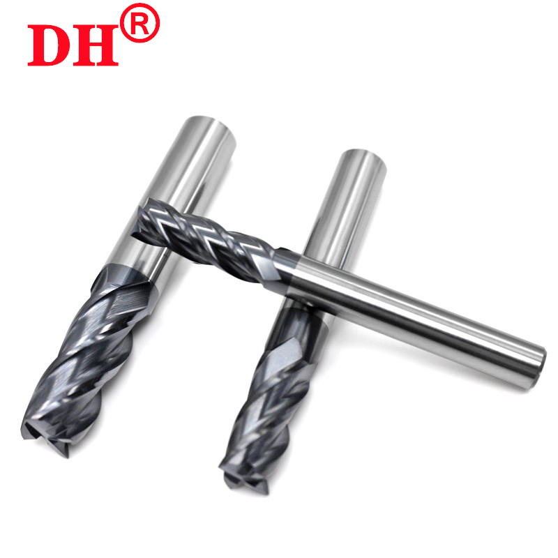Fräs hrc 50 4- -skärig pinnfräs legering volframstål cnc-bearbetning toppfräsmaskin verktyg för stål 1.0mm-12.0mm verktyg