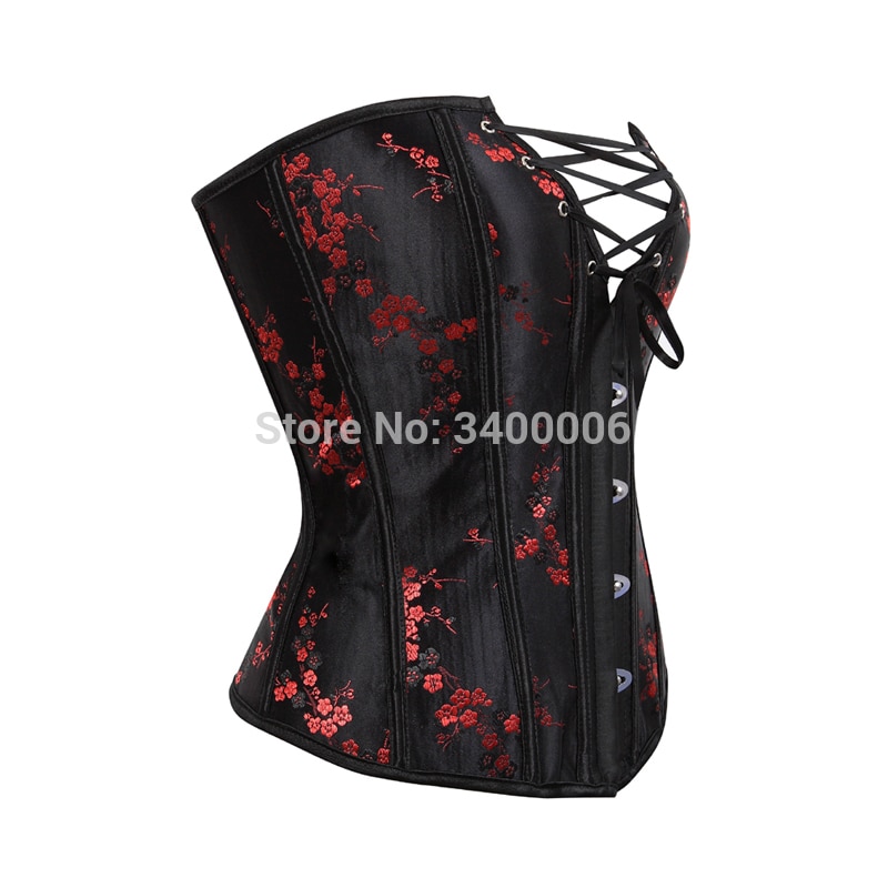 Caudutas Sexy Black Red Corsets and Bustiers Lace Up Corset Top For Wedding Dress Plus Size Embroider Overbust Burlesque 6xl