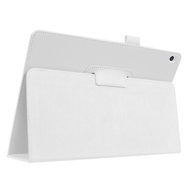 PU Leather Case For Huawei MediaPad T5 10 Cover for Huawei Media Pad AGS2-W09 AGS2-L09 AGS2-L03 AGS2-W19 10.1 inch Cover Cases: White