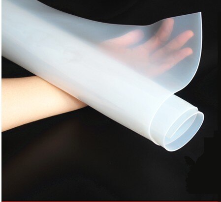 0.1Mm/0.2Mm/0.3Mm/0.5Mm/0.8Mm Top Siliconen Rubber 500mm Breedte 500Mm Lengte Transparante Siliconen Film
