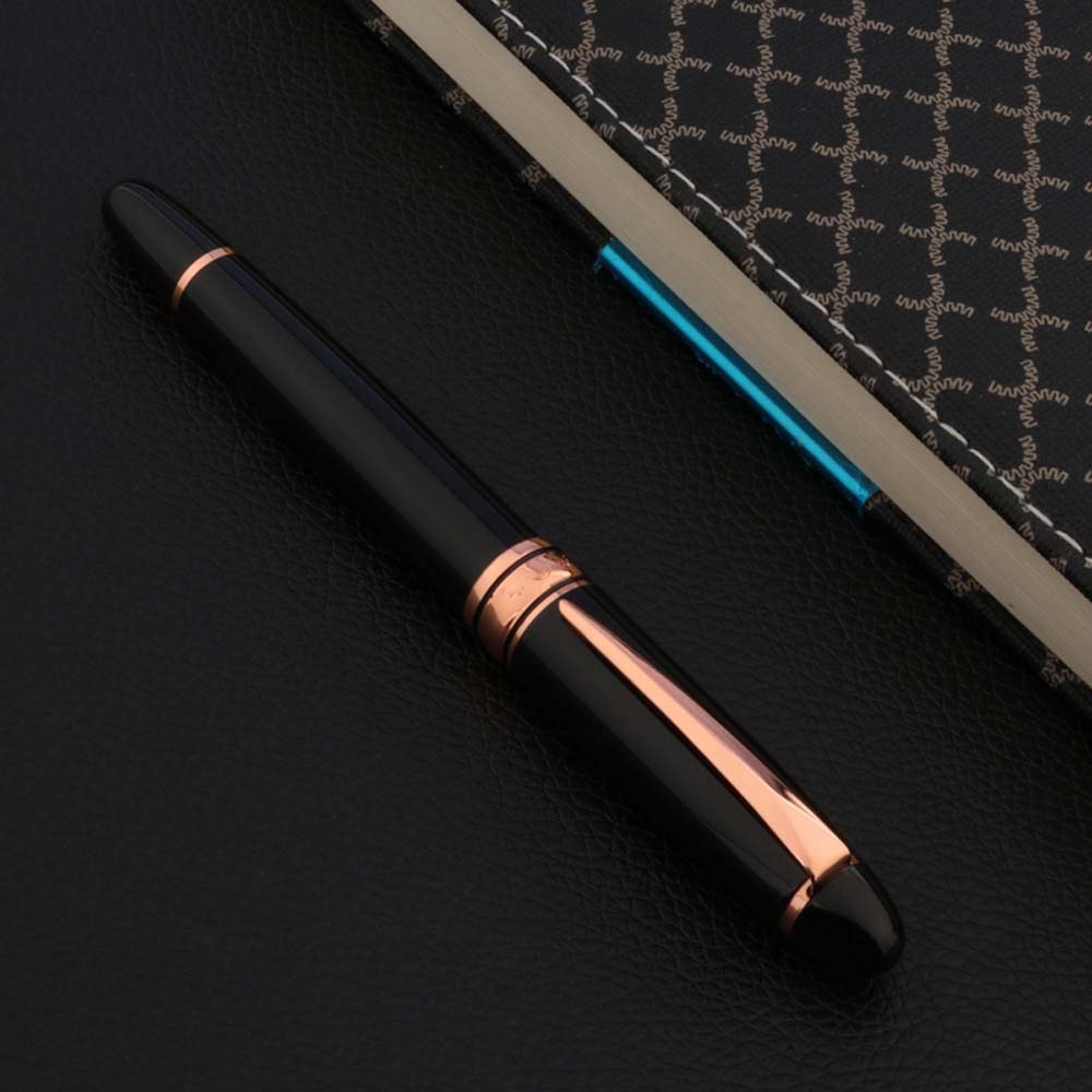 Luxury Yong Sheng 6100 Fountain Pen Metal BLACK Classic ROSE GOLDEN Pen Stickers Stationery Office School Supplies Writing