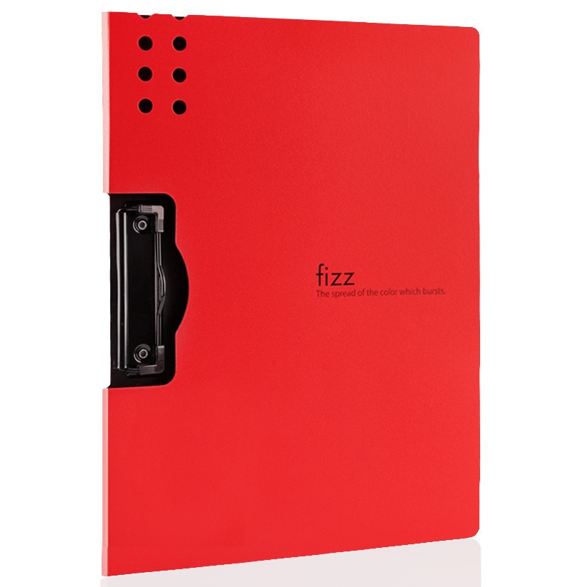 file folder PP board a4 horizontal folder multifunction file clip board for students office school supplies business: horizontal-red