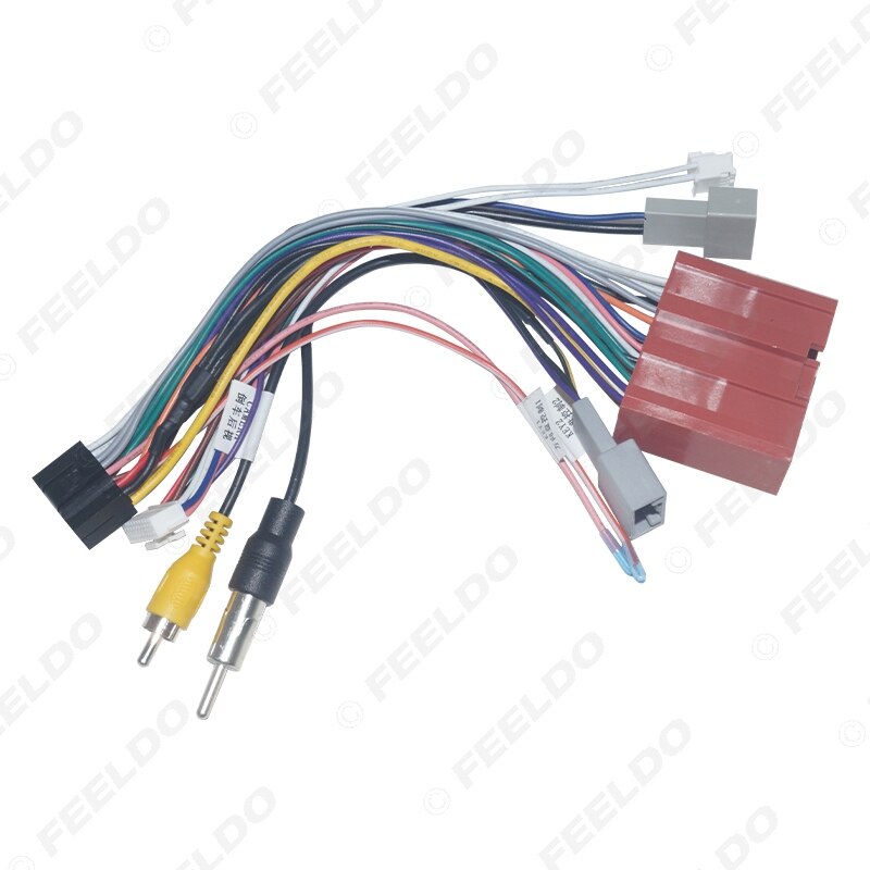 Cablagem Quadlock Conector, 16 Pin Plug, CAN Bus Decoder, Rádio Do Carro Acessórios, 12V Cabo de