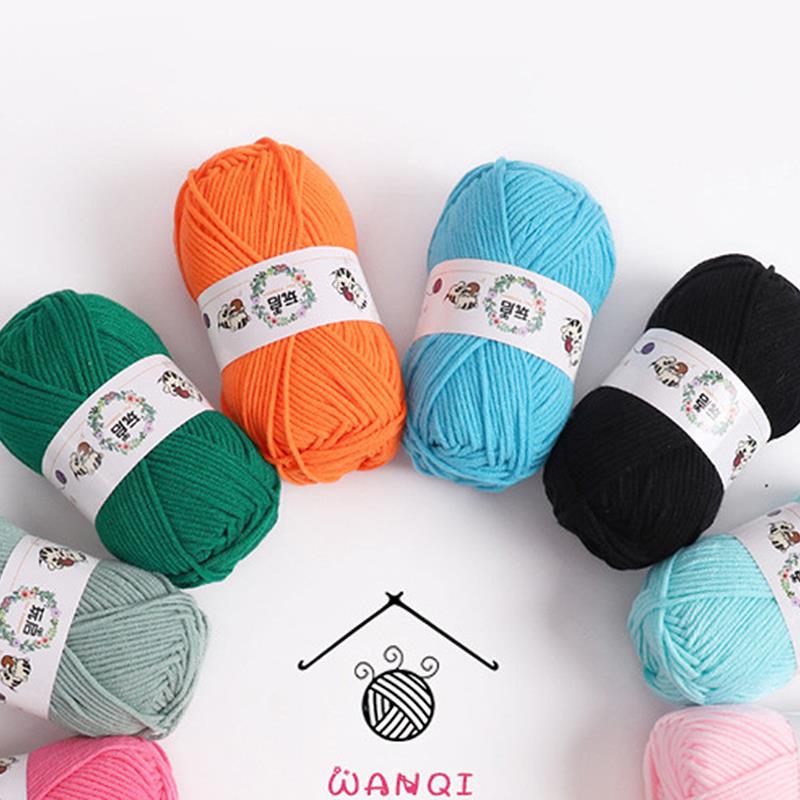 25g Baby Milch Baumwollgarn zum Handstricken Häkelgarn DIY Linie zum betroffen weicher Faden DIY Amigurumi zur Seite fahren Puppe