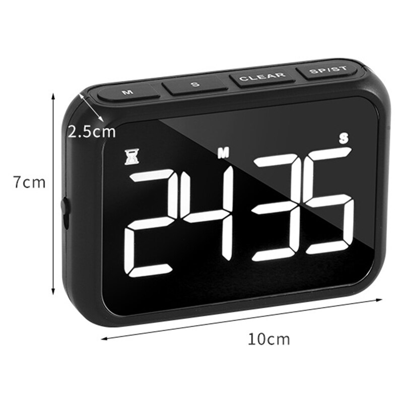 Digitale Keuken Timer,Countdown Count Up Timer Met Grote Led Display, 2 Helderheid, Luid Volume, Voor Koken