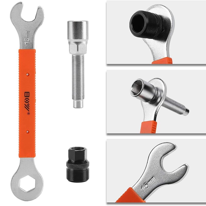 BOY Bicycle Tool Kit - Crank Puller + Bottom Bracket Removal Tool + Flywheel Cassette Tool - 2 Pcs