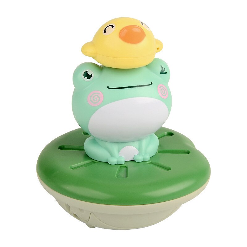 Spray Frog Shape Toy with 4 Different Nozzles Floating Principle Baby Shower Companion Tool: Default Title