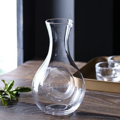 Creatieve Japanse Glas Wijn Set Hamster Nest Sake Set Decanter Crystal Wijn Warmer Glas Helder Wijn Pot Whisky Fles Bar: Round Pot 440ML