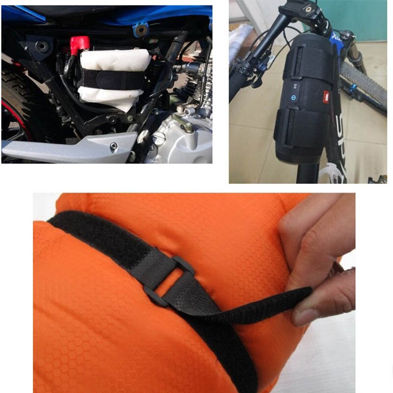 10Pcs/20Pcs 2X20Cm Plakband Binding Tape Klittenband Reverse Gesp Tape Klittenband Met gesp Loop Strap Cord Ties