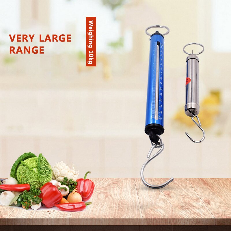 Balance à ressort Portable Vintage mécanique 5kg 10kg 15kg au choix, pesée à ressort de poche suspendue 1 pièce