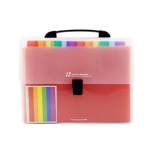 13 Zakken Plastic Uitbreiden Accordeon Mappen, Letter Size Portable Document Houder, A4 File Organizer