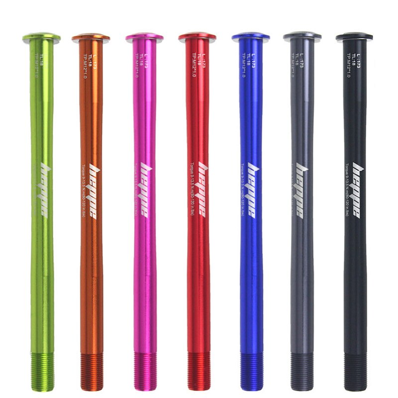 HEPPE – axe de moyeu arrière multicolore pour vtt et vélo de route, brochettes 12x142/12x148, 173mm M12xP1.0, dégagement rapide