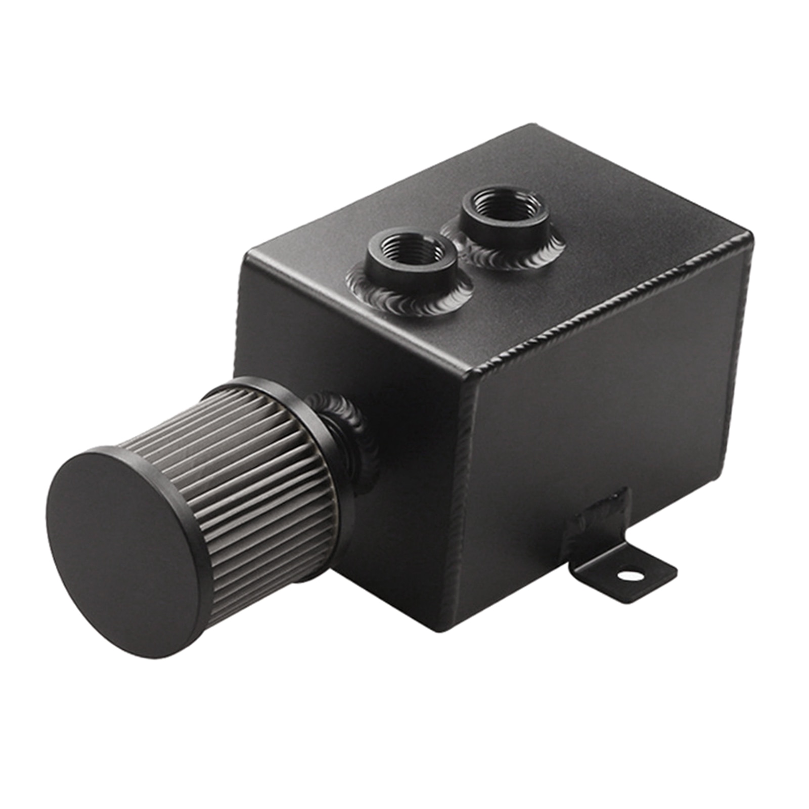 2L General Aluminum Alloy Oil Reservoir Catch Can Tank Kit Oil Exhaust Pot Square Fuel Tank