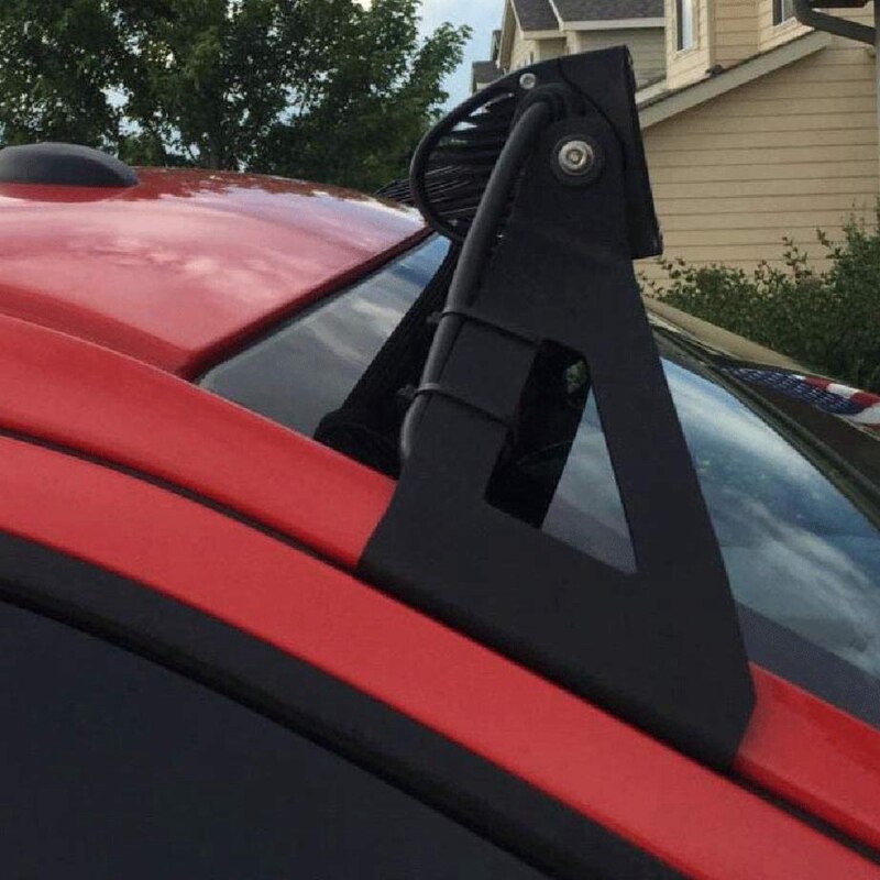 54 inch Curved LED Light Bar Steel Upper Windshield Brackets for Ford
