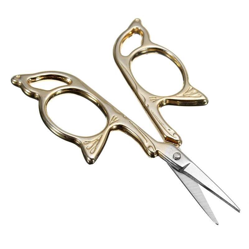Vlinder kruissteek Retro Vintage Antieke Fijne Naaien Tailor cut trim shear handwerken scissor handwerk DIY Stof