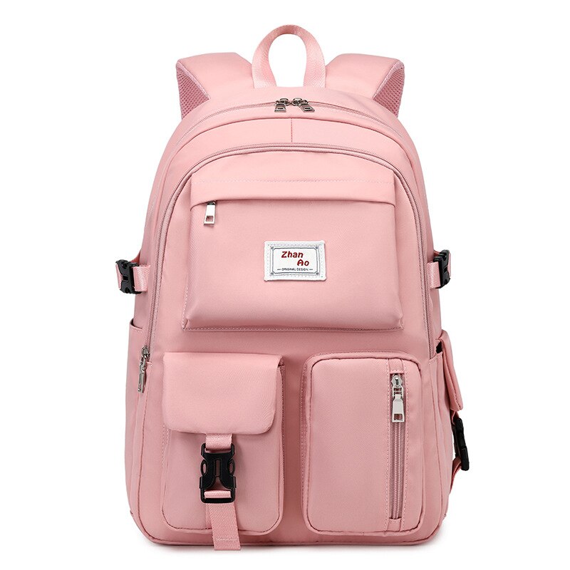 Großer laptop-rucksack für schülerinnen, studentinnen und mädchen, geeignet für 14 15.6 zoll-notebooks und laptops: Rosa