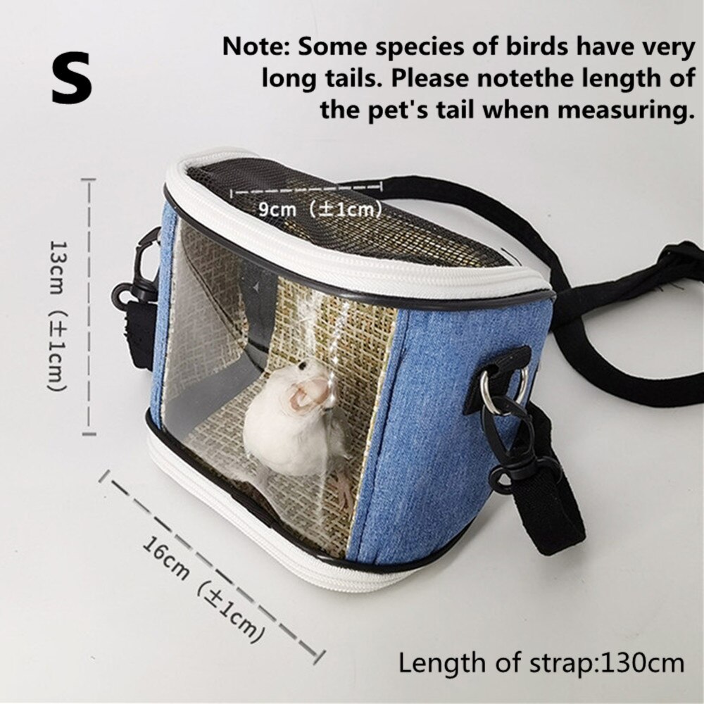 Cage de Transport d&#39;oiseaux de compagnie, sac de voyage Portable pour petits animaux, Transport de perroquets, écureuil léger et respirant, accessoires pour animaux de compagnie