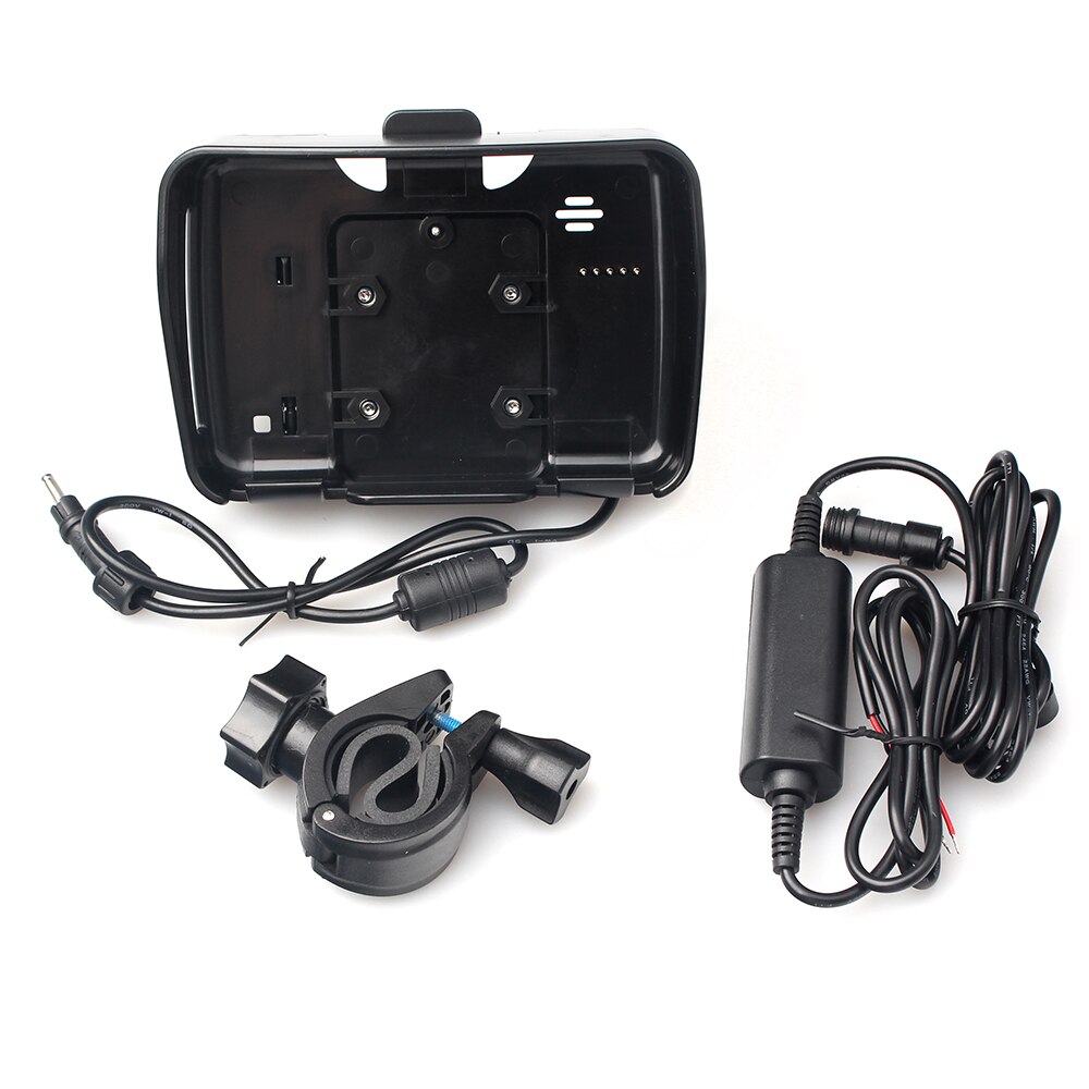 Accesorios para Moto GPS, 1 Juego de 4,3 pulgadas, 1 soporte de cuna + 1 cable de alimentación + 1 soporte de montaje adecuado para Fodsports, navegación de motocicleta: Default Title