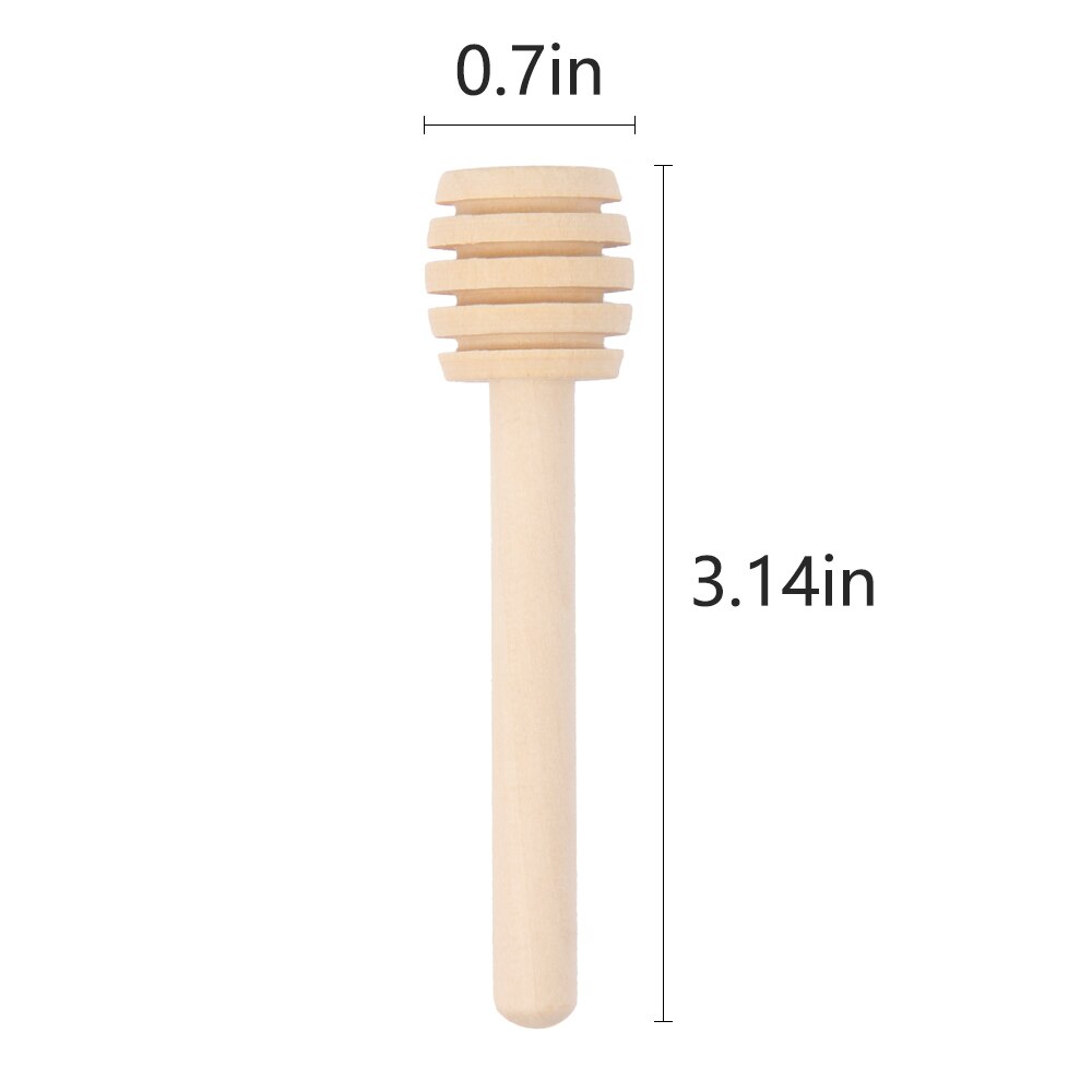 100 stk træ honning dipper sticks mini honning ske stick honning rørestav til kaffe marmelade bryllup fest favoriserer