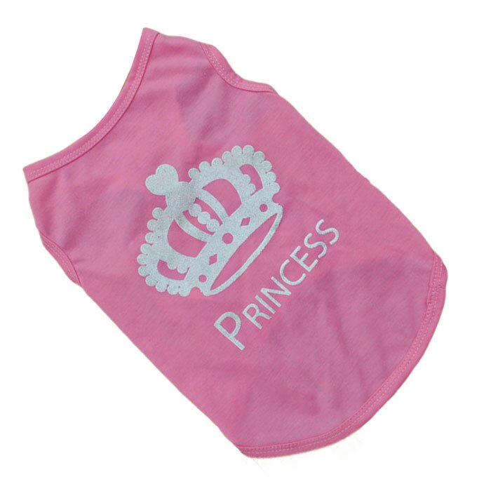 Best Amante Del Cane Regali di Cotone di Estate Della Camicia Piccolo Cane Gatto Vestiti Dell'animale Domestico Della Maglia T Shirt accessori nuovi arrivi best vendita: Colore rosa / S
