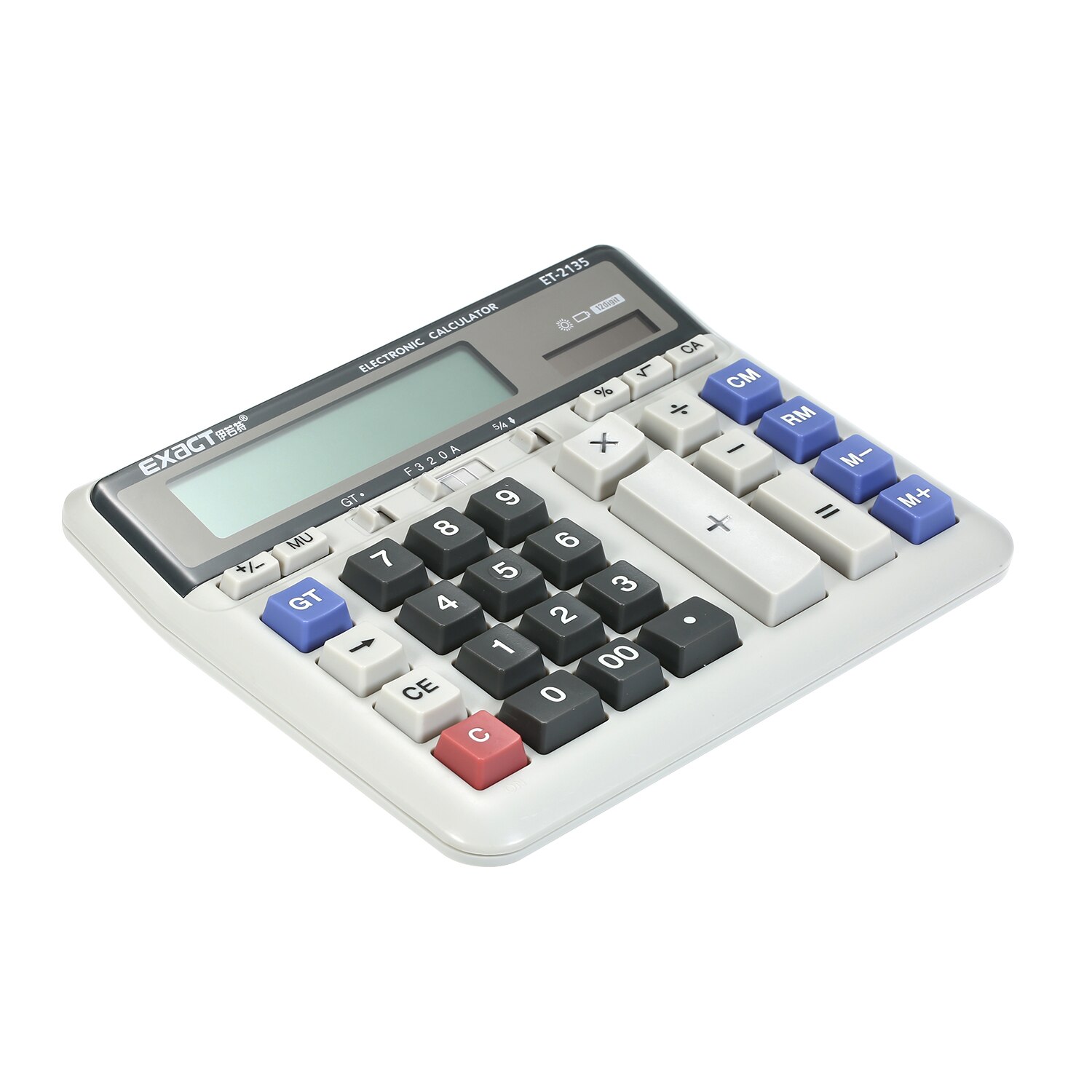 Large Computer Electronic Calculator Counter Solar & Battery Power 12 Digit Display Multi-functional Big Button: Default Title