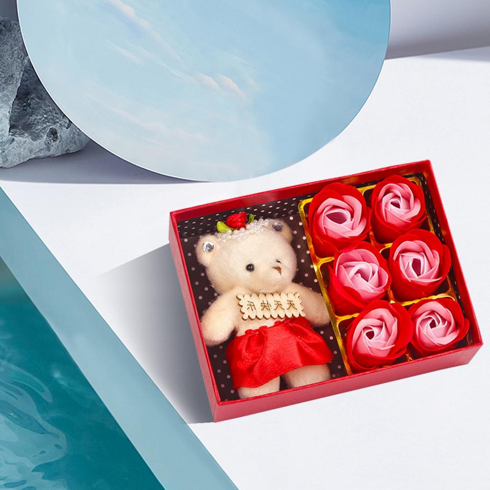 1 Set Kunstmatige Bloem Goede Eeuwige Rose Bloem Box Set Bruiloft Decoratie Levendige Kleur Romantische Eeuwige Bloem