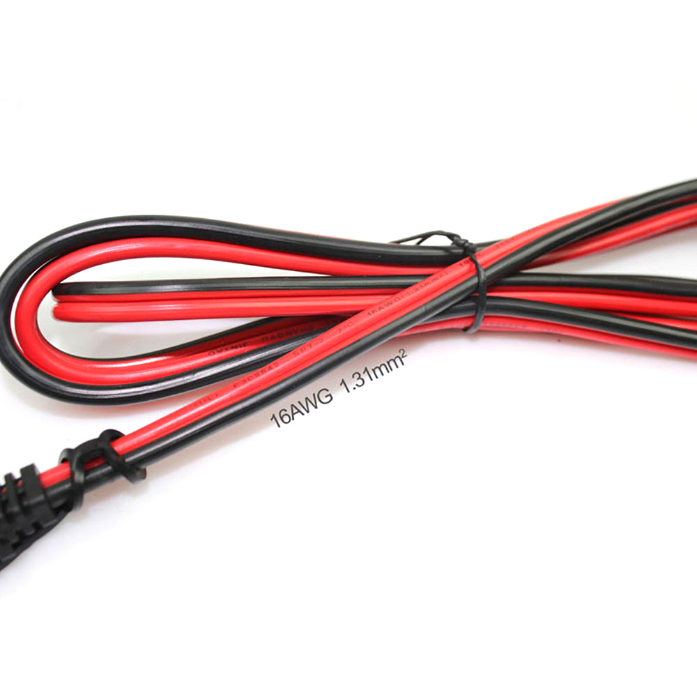 2 PCS Motorcycle Moto Battery Cable Direct Terminal Connector Cables 2-pin Quick Disconnect Plug Compatible