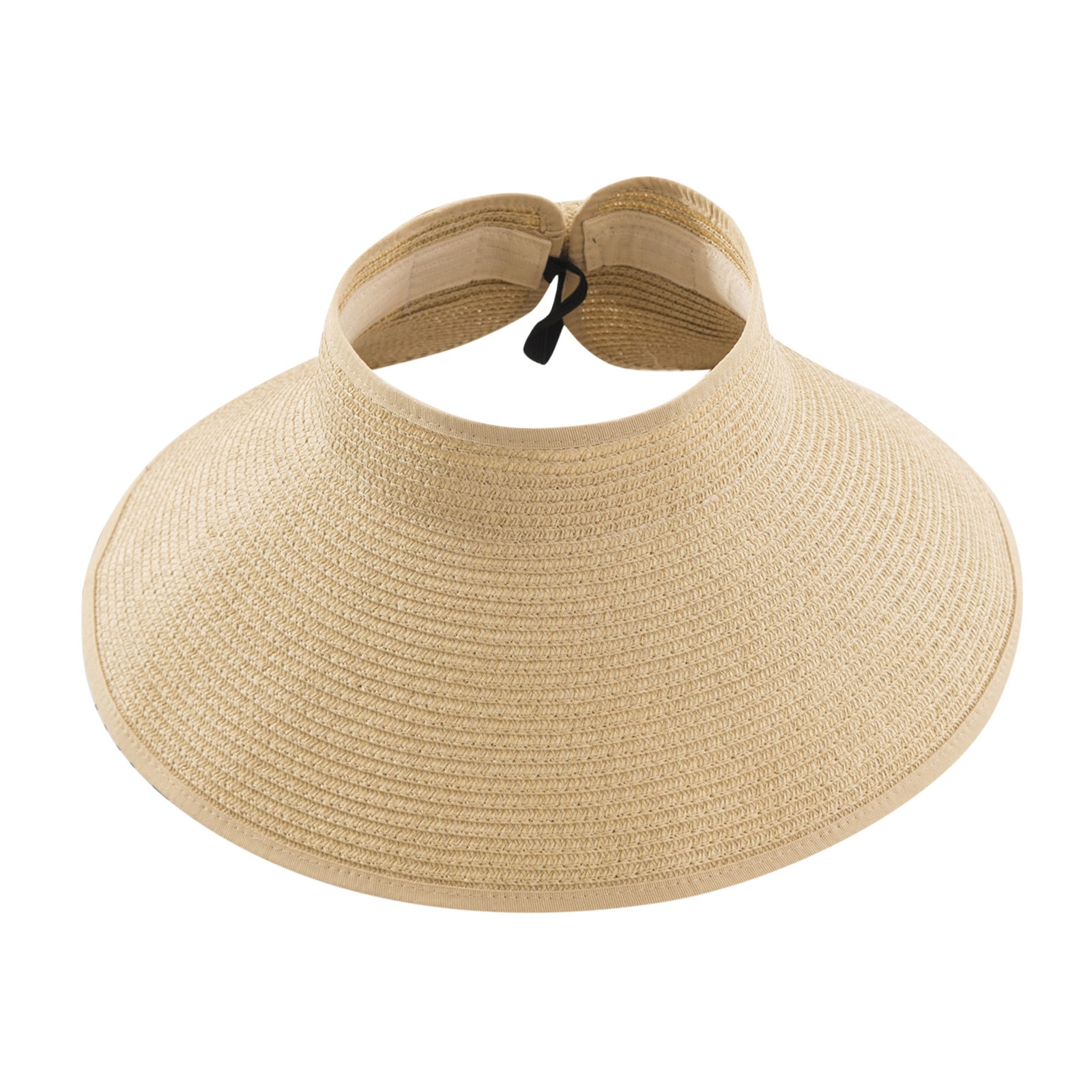 Chapeau de soleil à visière pour femmes, couvre-chef d'extérieur pliable, à Large bord, Protection UV, pour la plage, , d25