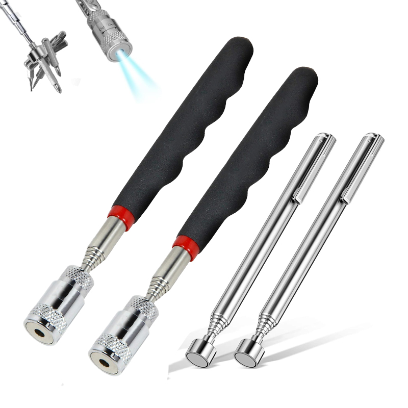 Penna magnetica magnetica telescopica portatile, pratica capacità dello strumento per raccogliere il bastone dell'asta di raccolta estensibile con bullone dado