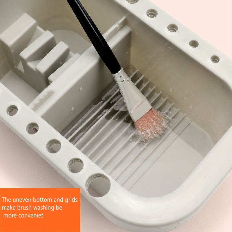 Multifunctionele Borstel Wassen Emmers, Pen Wassen Emmers, Aquarel Gereedschap Met Verf Doos En Palet, Art Schoolbenodigdheden