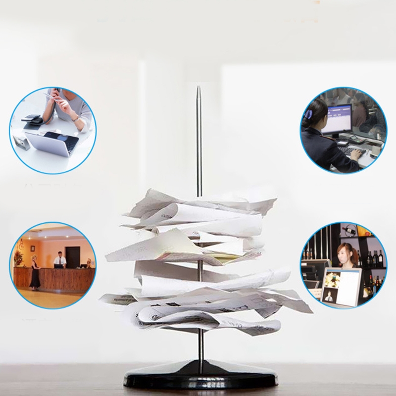 Restaurant Receipt Holder Check Spindle with Round... – Vicedeal