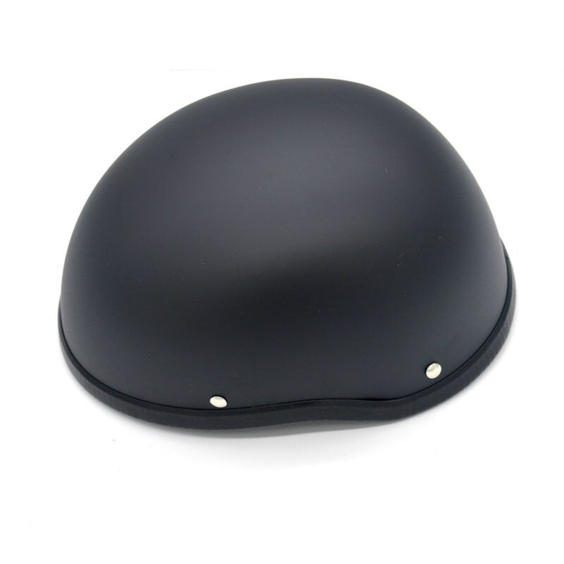 57-62Cm Abs Plastic Motorhelm Voor Harley Motorcross Capacete Half Helm Retro Matte Heldere Zwarte