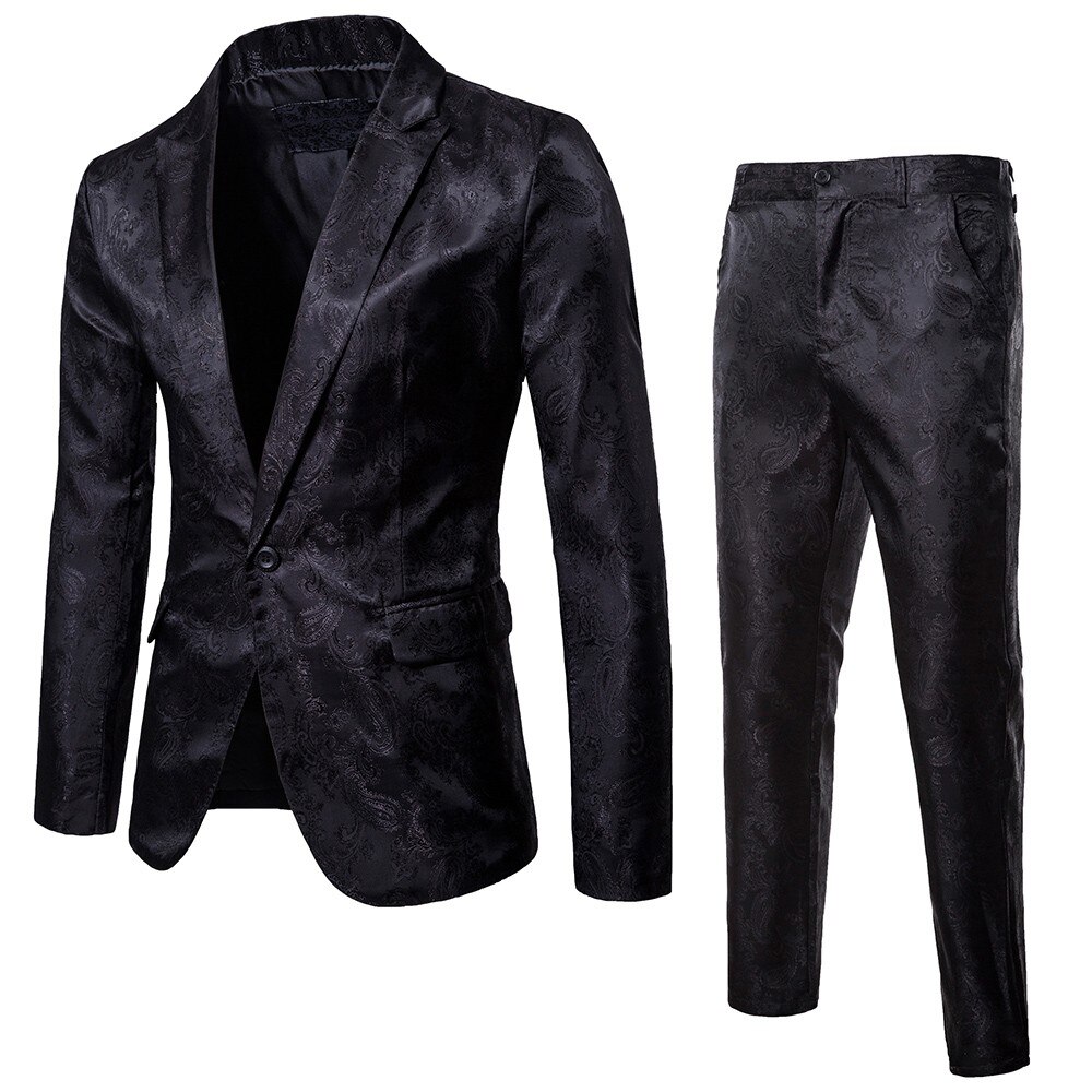 Senaste byxor kappa design svart kostym man slim fit smoking bröllopsfest företagsklänning sommar jacka + byxa kostym