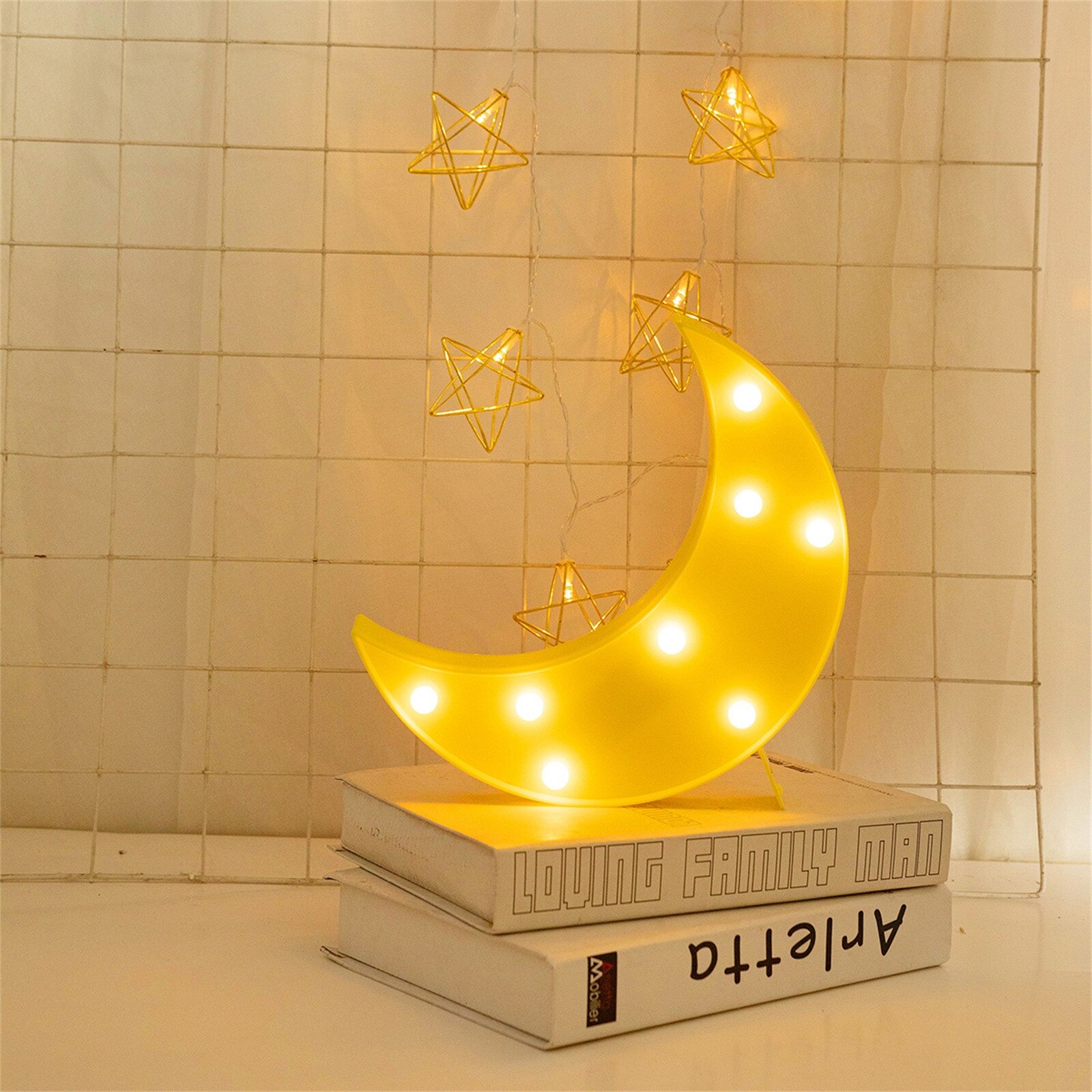 Holz Anhänger Ornament 6 Stück Ramadan Kareem Dekoration