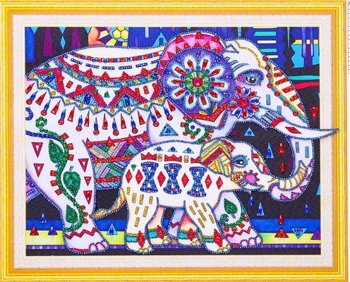 HUACAN Diamond Painting Animal Diy Diamond Embroidery Special Shape Rhinestone Picture Diamond Mosaic Kit 40x50: DA-4024