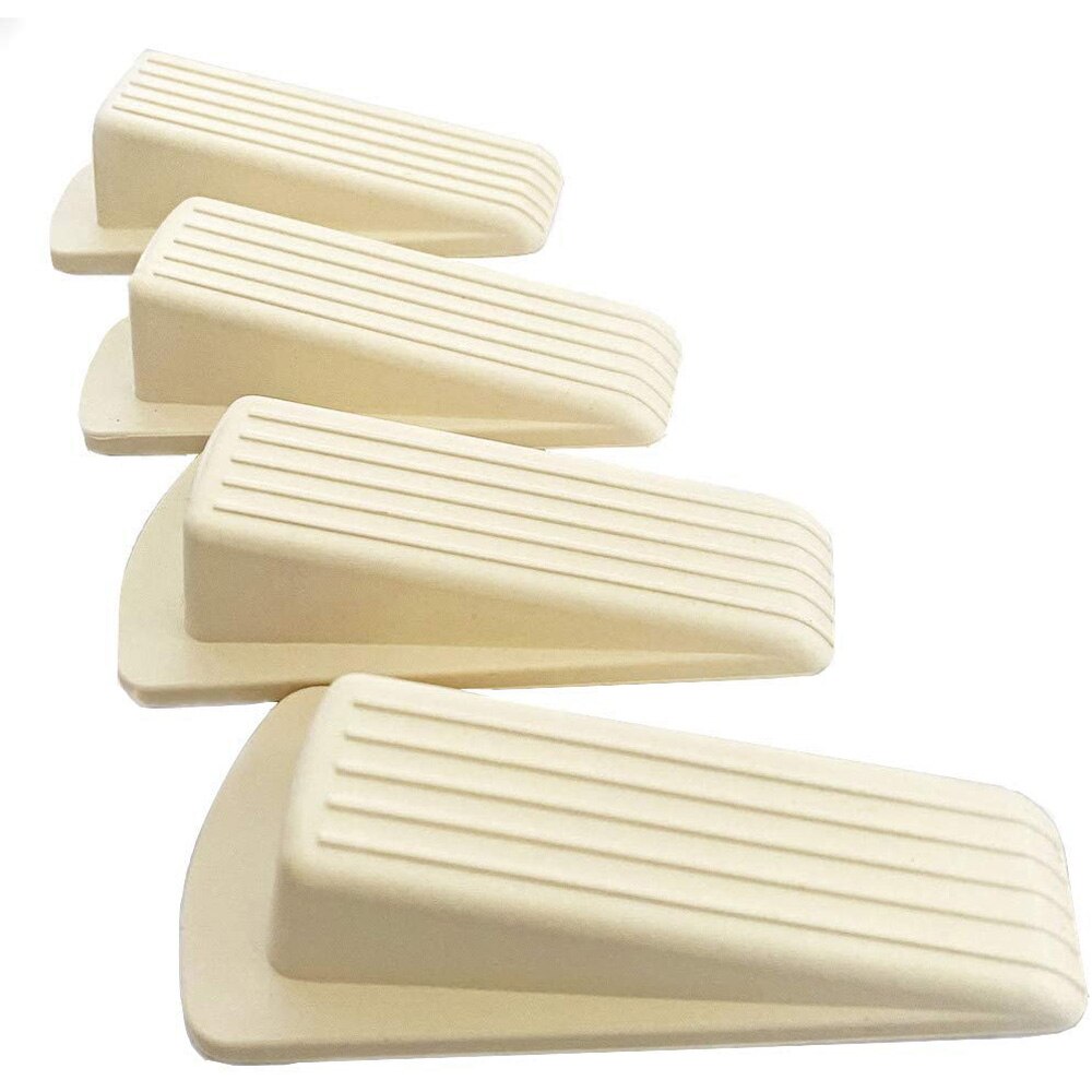 Home Premium Rubber Door Stop - Large Door Stopper Wedge, Multi Surface: 3