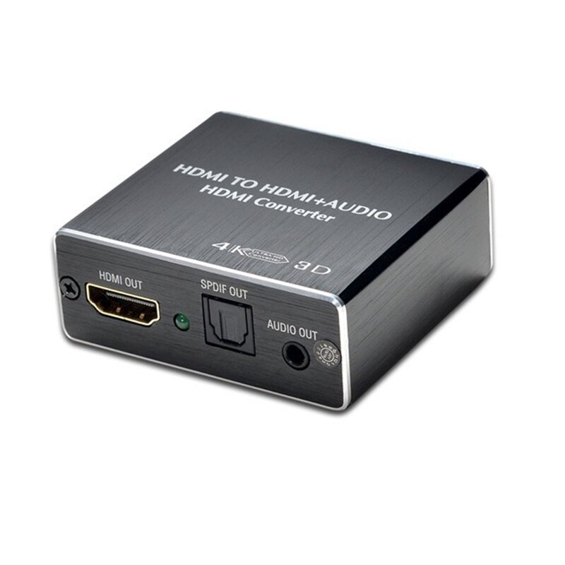 Hdmi Audio Extractor HDMI to HDMI and Optical 3.5mm Stereo Audio Extractor Converter HDMI Audio Splitter Adapter: Default Title