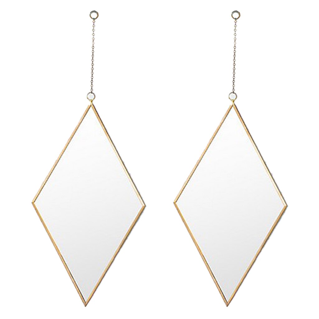 MagiDeal Hollywood Dressing Table Mirror Vanity Cosmetic Dress Mirror Bathroom Hanging Mirror Fitting Room Wall Decor 2Pcs: 2Pcs d