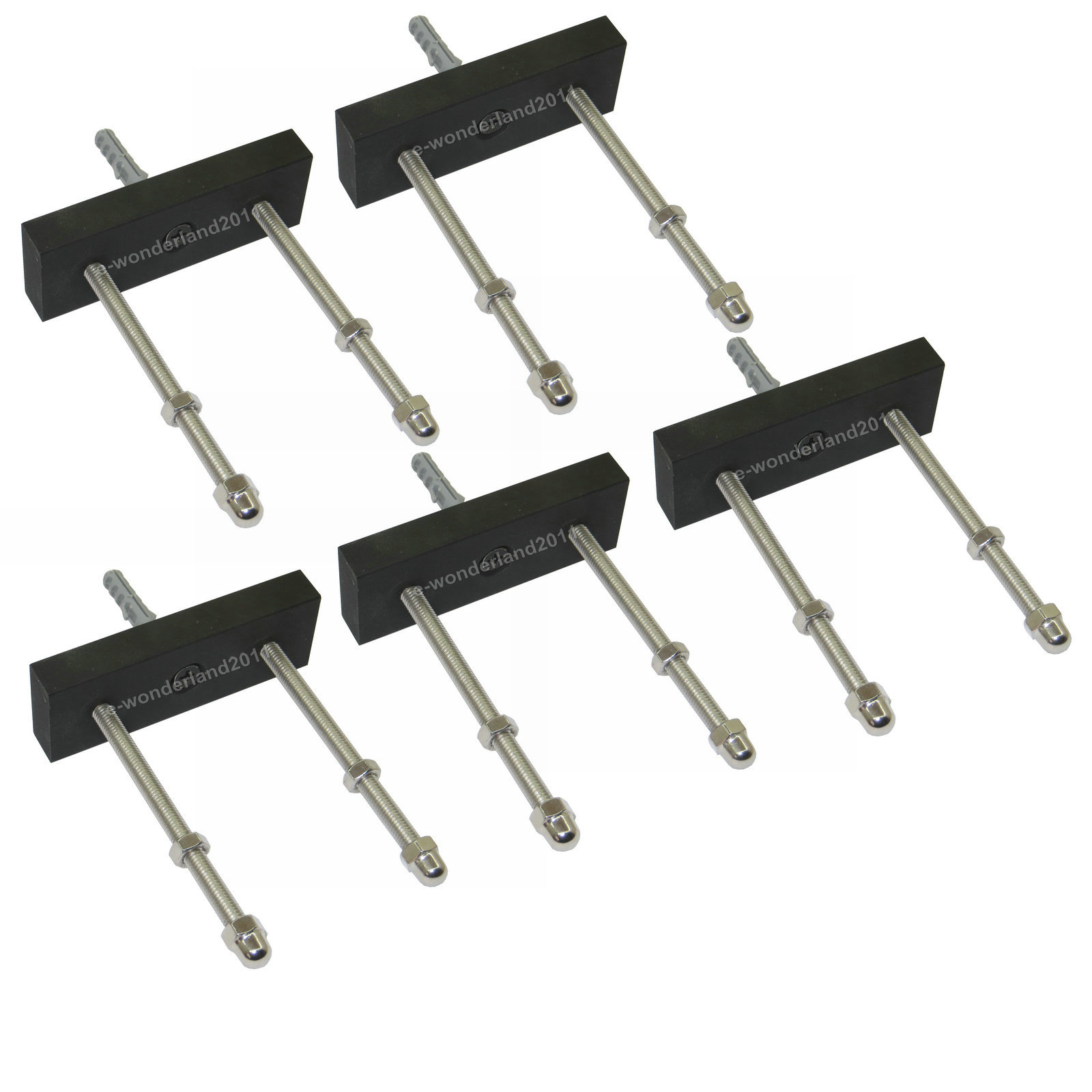 Colgador Skateboard Longboard cubierta flotante Pantalla de montaje en pared percha de Skate, soportes de almacenamiento y bastidores de Skateboard: 5 PK